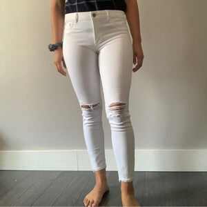 Margaux DL1961 Women's Florence Skinny Mid Rise Ankle Jeans ripped style size 29